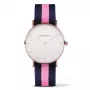PAUL HEWITT Sarstwin unisex horloge 39 mm roségoud roestvrijstalen kast witte wijzerplaat nude leren band quartz PHSARSTWNLP20