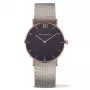 PAUL HEWITT unisex horloge PH-SA-RSTB25S 39 mm roségoud RVS kast witte wijzerplaat zwart leren band