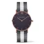 PAUL HEWITT unisex horloge PSARSTBGRW20S (39mm) – White Sand wijzerplaat, grijze Perlon band