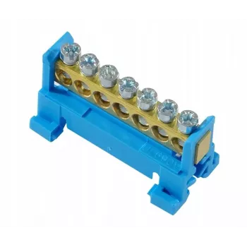 PAWBOL E.4023 laagprofiel rijklem 7-polig blauw 4mm² 24A 450V