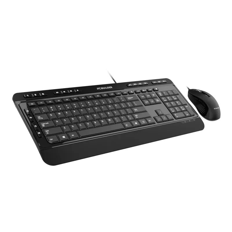 PCBuilder ALPHA stille bedrade toetsenbord- en muiscombinatie