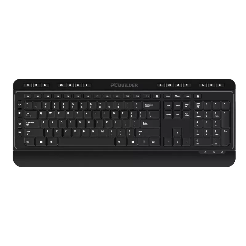 PCBuilder ALPHA stille draadloze toetsenbord- en muiscombinatie