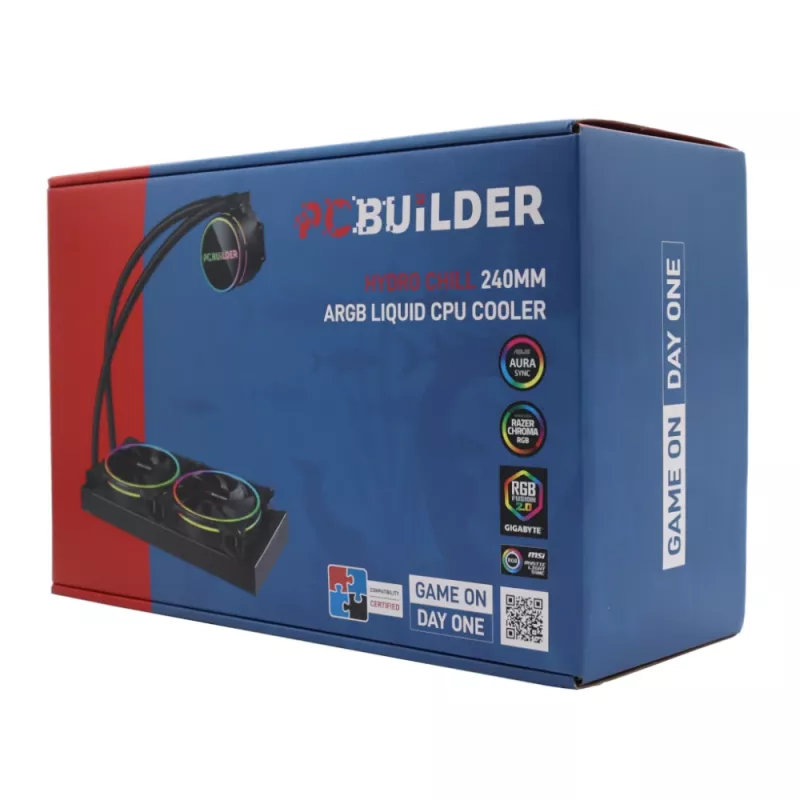 PCBuilder Hydro Chill 240MM AIO vloeistof-CPU-koeler ARGB