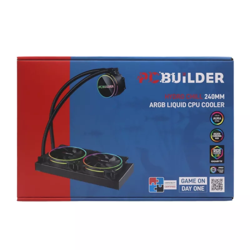 PCBuilder Hydro Chill 240MM AIO vloeistof-CPU-koeler ARGB