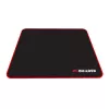 PCBuilder TRACK klein muismat – stofoppervlak, anti-fray genaaide randen, antislip rubberen basis, 3 mm dik, zwart