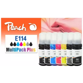 Peach 321707 Standard Yield ink refill bottle set 70 ml 7-pack multiverpakking
