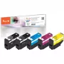 Peach PI200-773 compatibele 5-pack inktpatronen voor Epson Expression Premium XP-6000/XP-6005/XP-6100/XP-6105 (zwart, fotozwart, cyaan, magenta, geel) - hoge capaciteit, vervangt Epson 202XL