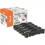 PEACH toner spaarpack plus PT1160 compatibel met HP 207A - 4-pack (zwart, cyaan, magenta, geel)