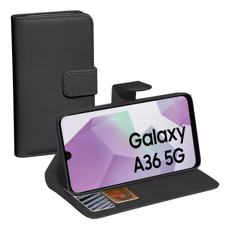 PEDEA Book Cover Classic voor Samsung Galaxy A36/A56 5G - zwart