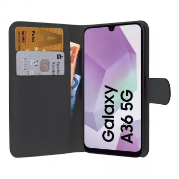 PEDEA Book Cover Classic voor Samsung Galaxy A36/A56 5G - zwart