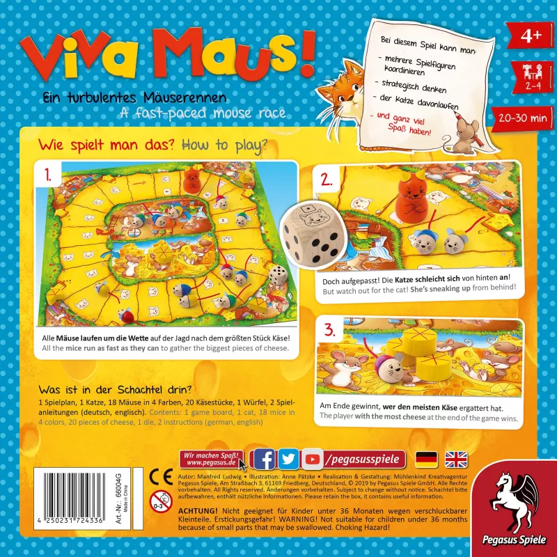Pegasus Spiele Viva Maus! kaartspel