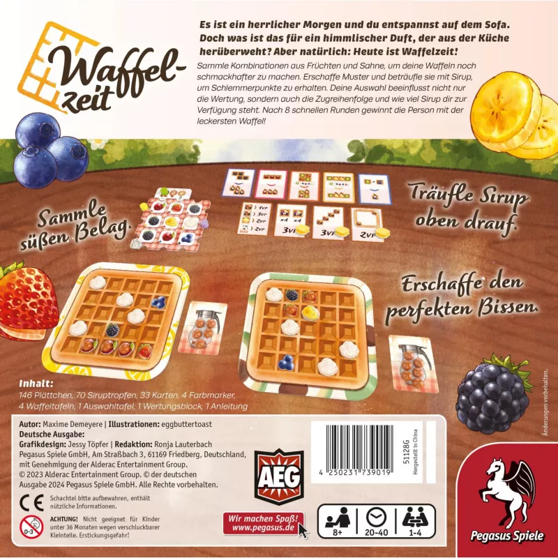 PEGASUS Waffle Time Hart-wafelijzer, 930 W, Antiaanbak, RVS