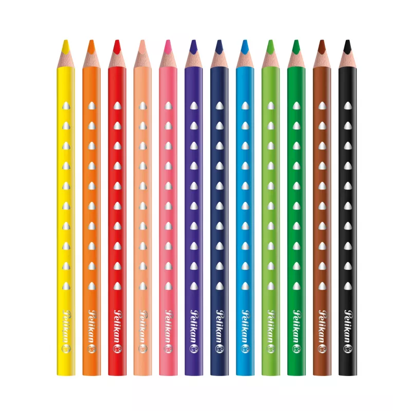 Pelikan 700627 kleurpotloden - set met 12 verschillende kleuren