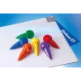 Pelikan 804073 waskrijtjes 6-delige set assorti kleuren in kartonnen doos