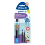 Pelikan griffix Neon Black linkshandige rollerbalpen - roze 821018