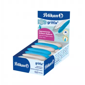 Pelikan griffix driehoek-gum, TPE-kunststof, ergonomische greepzone, 1 stuk, diverse kleuren 300007862