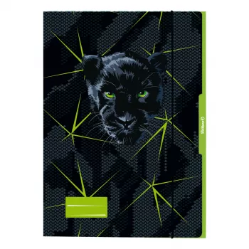 Pelikan Panther tekeningmap DIN A3, stevig karton, UV-hoogglans, zwart met Panther-graphic, 1 stuk 300004010