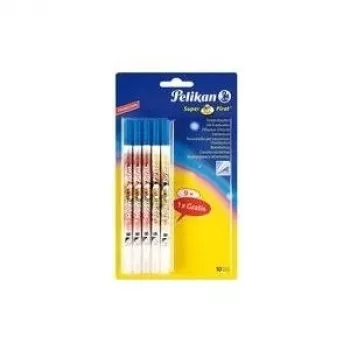Pelikan Super Pirat 850B dubbelpunts inktgum met correctiestift, koningsblauw, 1 stuk 317545