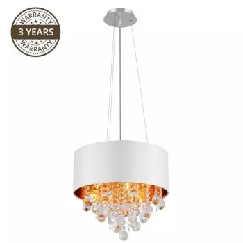 Hanglamp Port 19186P-M 4x40W E14 chroom