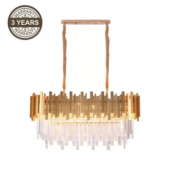 Hanglamp SANNA 8XE14 zwart