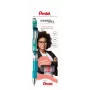 Pentel 4 EnerGel BL77 gelpen set turquoise grijs roze paars 0,35 mm