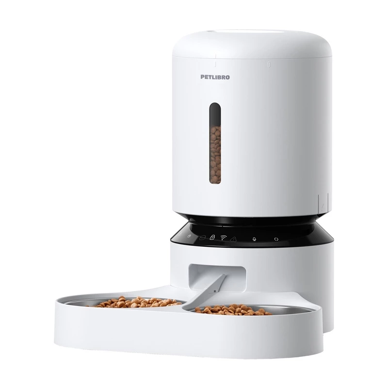 PETLIBRO Granary voerbak met dubbele bak, WiFi, 5L, wit