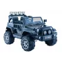 PETMEX Accu-aangedreven Jeep HP012 voor kinderen met LED-verlichting en MP3, Zwart