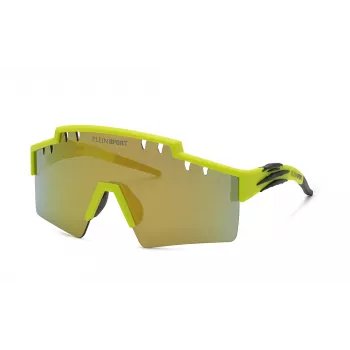 PHILIPP PLEIN MAN zonnebril SSP001-991KCX oversized shield zwart grijs UV400