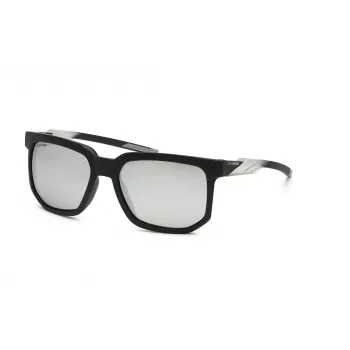 PHILIPP PLEIN MAN zonnebril SSP011-56U28W zwart acetaat frame, vierkant, grijze lenzen 56/18/135 mm