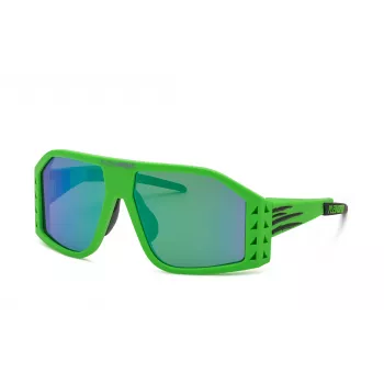 Philipp Plein heren zonnebril SSP002-6195GV piloot/aviator zwart acetaat grijs verloop UV400