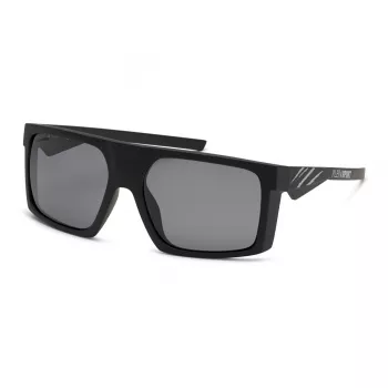 PHILIPP PLEIN SPORT herenzonnebril SSP009-58U28P - rechthoekig volmontuur, grijze glazen, UV400-bescherming