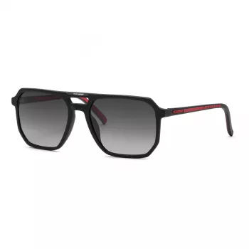 Philipp Plein Sport herenzonnebril SSP032-580703 - zwart montuur, grijze glazen - 58/19/145 mm