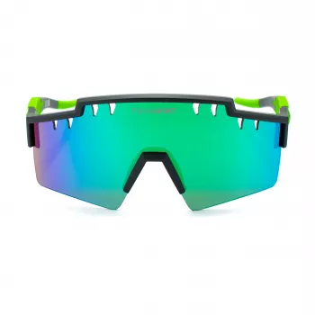 PHILIPP PLEIN SPORT SSP001-99U28V herenzonnebril - zwart montuur, grijze glazen, schildvorm