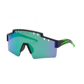 PHILIPP PLEIN SPORT SSP001-99U28V herenzonnebril - zwart montuur, grijze glazen, schildvorm