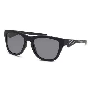 Philipp Plein Sport SSP008-54U28P heren gepolariseerde rechthoekige zonnebril, zwart/grijs, 54/18/135 mm