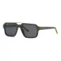 Philipp Plein Sport SSP036-57NVNP Heren rechthoek zonnebril navy blauw smoke grey 57/17/150 mm