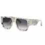 PHILIPP PLEIN SPP094M5409YL heren zonnebril - acetaat montuur, grijze glazen, 54/18/145 mm