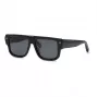 Philipp Plein SPP179-550Z29 herenzonnebril, zwart acetaat montuur, grijze polycarbonaatglazen, 55/18/145 mm