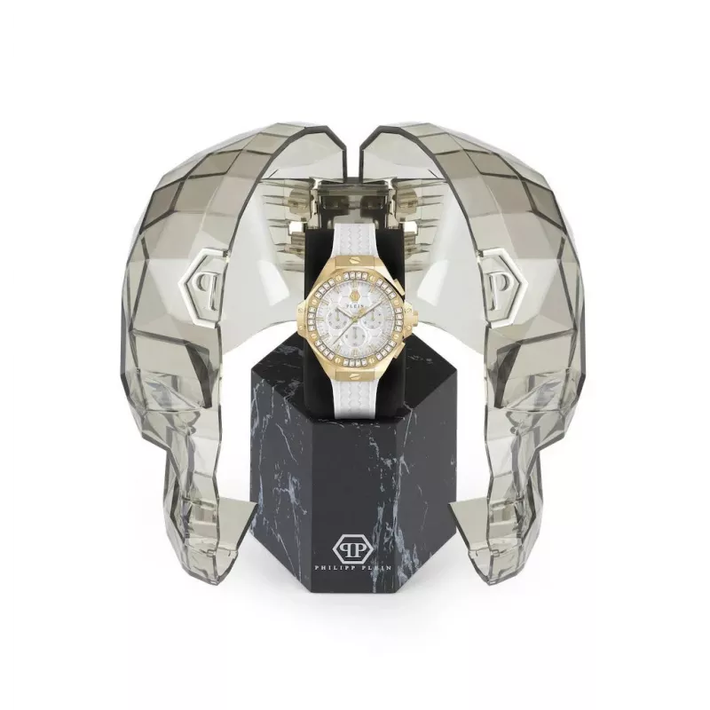 Philipp Plein The $keleton automatisch herenhorloge PWPSA0624 42mm zwart silicone