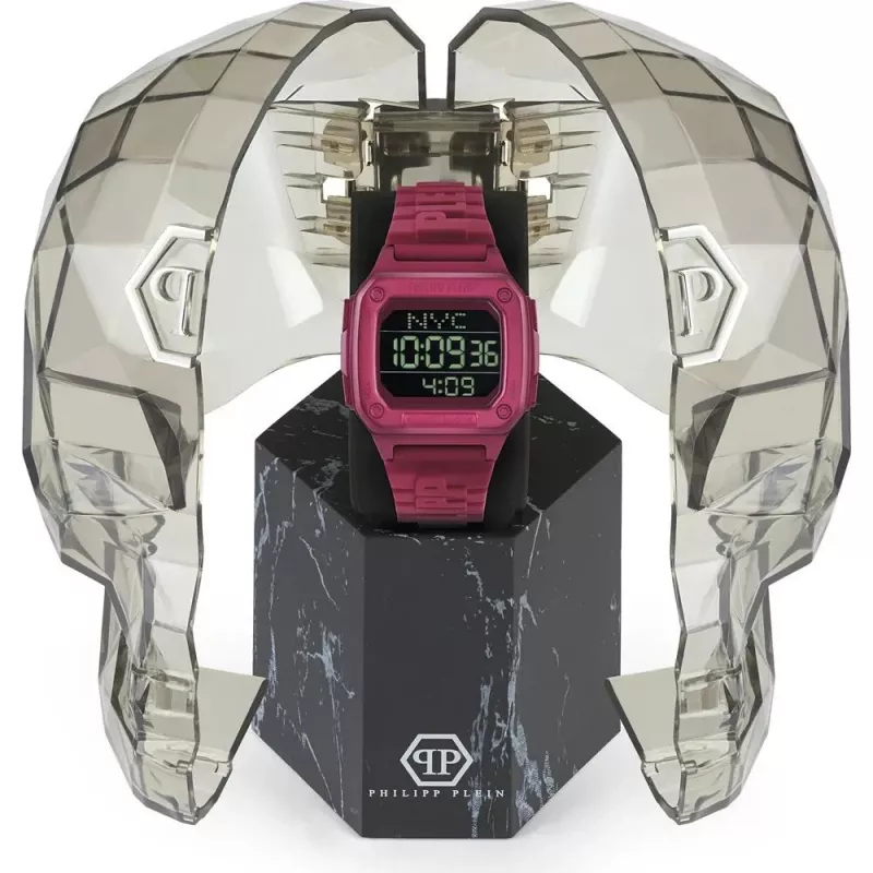 Philipp Plein The $keleton automatisch unisex horloge PWHAA0121 47mm zwart silicone
