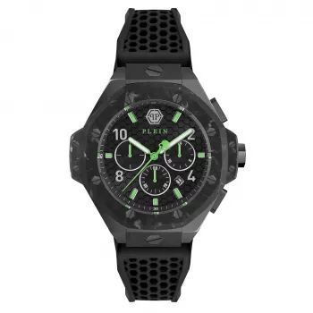 Philipp Plein The $keleton heren automatisch horloge PWPRA0624 46mm RVS zwart siliconen