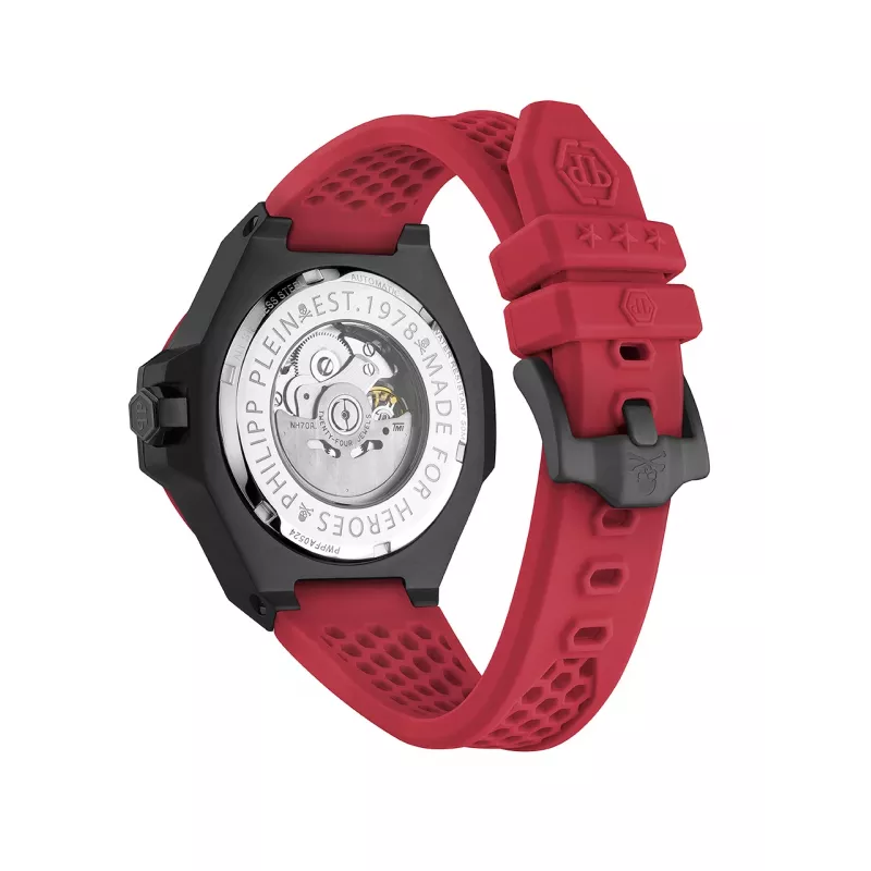 Philipp Plein The $kull King heren quartz horloge PWPFA0524 44 mm zwart siliconen