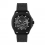 Philipp Plein The Skeleton automatisch herenhorloge PWRAA0923 42mm zwart siliconen