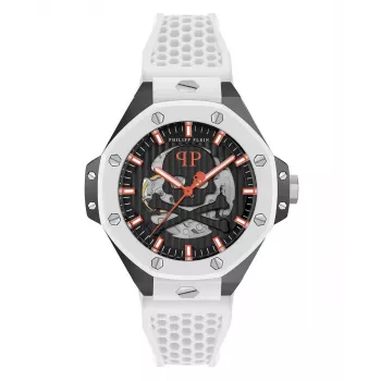 Philipp Plein The Skeleton heren automatisch horloge PWPFA0724 46mm zwart silicone
