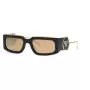 PHILIPP PLEIN unisex zonnebril SPP119M58700G - zwart montuur, grijs verloopglazen, 58 mm