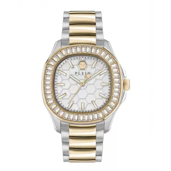 Philipp Plein dames PWTAA0523 automatisch skeleton horloge 38mm roségoudkleurig roestvrij staal en zwart siliconen