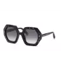 PHILIPP PLEIN dameszonnebril SPP039M530869 - zwart montuur, grijze glazen, 53 mm