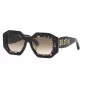Philipp Plein Dames Zonnebril SPP098M530700 - Zwart Acetaat Frame, Grijze Glazen, 53 mm