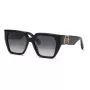 Philipp Plein dames zonnebril SPP160-570700 zwart acetaat frame grijze glazen 57mm