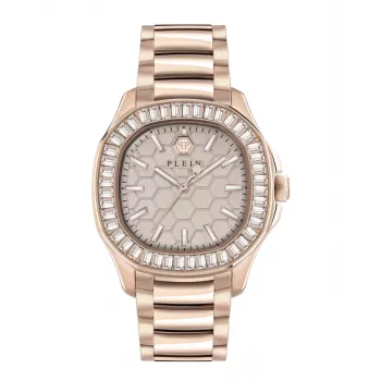 Philipp Plein dames The Skeleton quartz horloge PWTAA0723 38mm zwart silicone